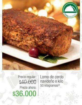 Jumbo Lomo de cerdo navideño x kilo oferta