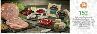 Jumbo En la marca conchel queso brie au bleu ile de france x 125 g, queso roquefort ile de france x 100 g, mortadela pistacho levon oferta