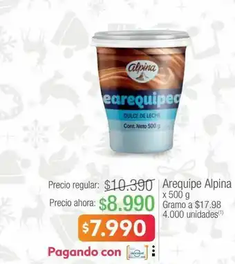 Jumbo Arequipe alpina x 500 g oferta