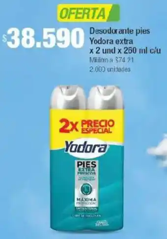 Jumbo Yodoraextra desodorante pies oferta