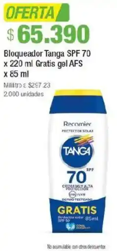 Jumbo Tanga bloqueador SPF 70 oferta
