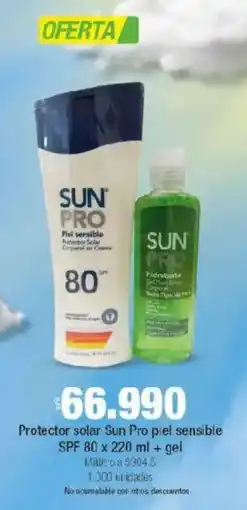 Jumbo Sun pro protector solar piel sensible spf oferta