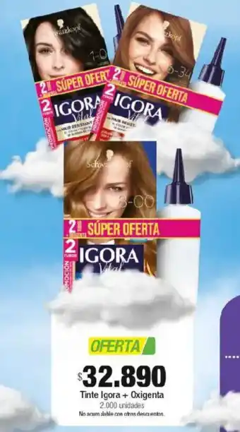 Jumbo Tinte igora + oxigenta oferta
