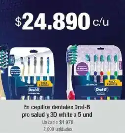 Jumbo Oral-B en cepillos dentales pro salud y 3d white oferta