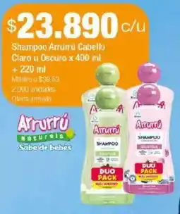 Jumbo Arrurrú shampoo cabello claro u oscuro oferta