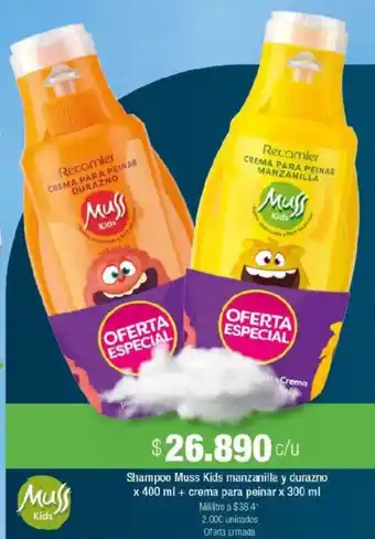 Jumbo Muss Kids Shampoo manzanilla y durazno oferta