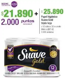 Jumbo Suave gold papel higiénico triple hoja oferta