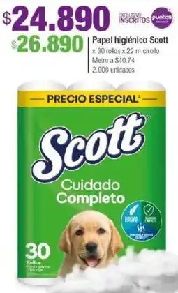 Jumbo Scott papel higiénico oferta