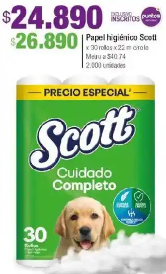 Jumbo Scott papel higiénico oferta
