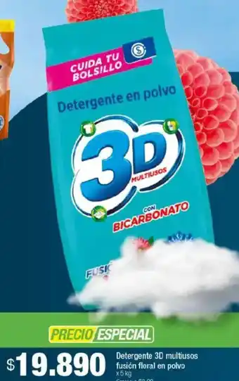 Jumbo 3D multiusos detergente fusión floral en polvo oferta
