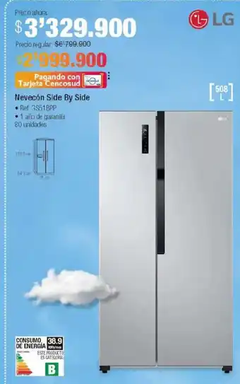 Jumbo LG Nevecón side by side oferta