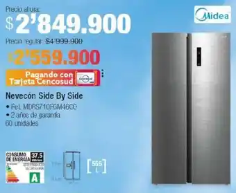 Jumbo Midea nevecón side by side oferta