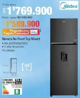 Jumbo Midea nevera no frost top mount oferta