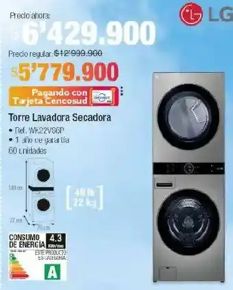 Jumbo LG Torre lavadora secadora oferta