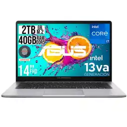 Falabella PORTATIL EXPERTBOOK INTEL CORE I7-13620H SSD 2TB RAM 40GB DDR5 LED 14 FHD oferta
