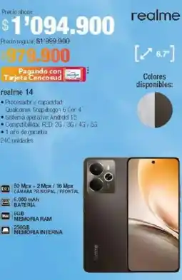 Jumbo Realme 14 oferta