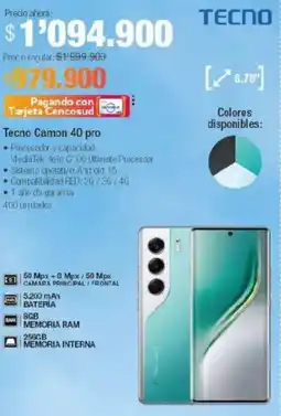 Jumbo Tecno Camon 40 pro oferta