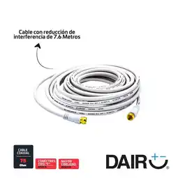 Falabella Cable Coaxial Rg6 Blanco Rosca 7.6 M oferta