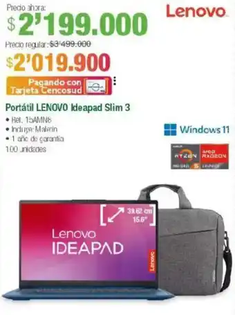 Jumbo Lenovo portátil ideapad slim 3 oferta