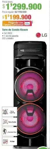 Jumbo LG Xboom torre de sonido oferta