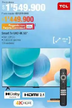 Jumbo TCL Smart tv uhd 4k 55" oferta