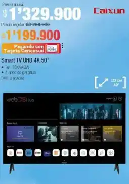 Jumbo Caixun smart tv uhd 4k 50' oferta