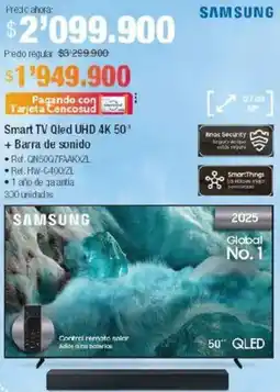 Jumbo Samsung smart tv qled uhd 4k 50" oferta