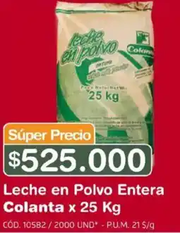 Makro Colanta leche en polvo entera oferta