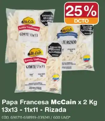 Makro Mccain papa francesa oferta