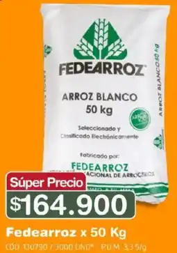 Makro Fedearroz arroz blanco oferta