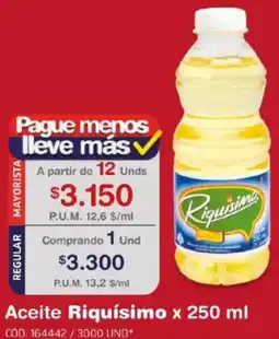Makro Riquísimo aceite oferta