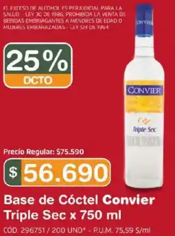 Makro Convier base de cóctel triple sec oferta