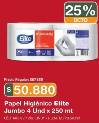 Makro Elite papel higiénico jumbo oferta