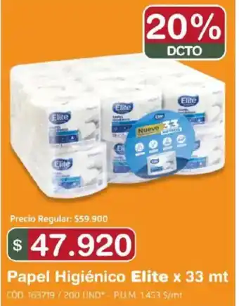 Makro Elite papel higiénico oferta