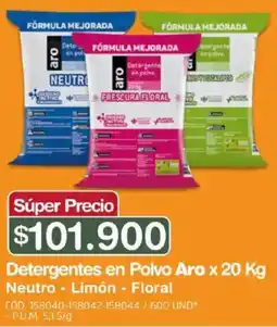 Makro Aro detergentes en polvo oferta