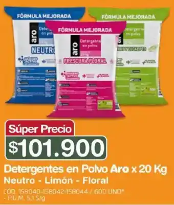 Makro Aro detergentes en polvo oferta