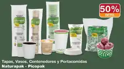 Makro Naturapak - picopak tapas, vasos, contenedores y portacomidas oferta