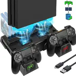 Falabella Base Refrigerante Carga Compatible Con Ps4 Porta Accesorios oferta