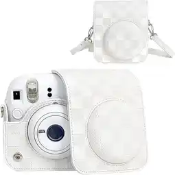 Falabella Estuche para Cámara Fujifilm Instax Mini 12 - Cuadros Blanco oferta