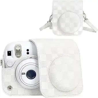 Falabella Estuche para Cámara Fujifilm Instax Mini 12 - Cuadros Blanco oferta
