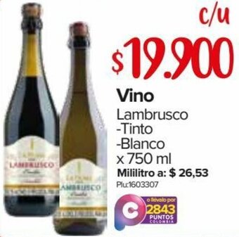 Super Inter Vino Lambrusco-Tinto-Blanco 750ml oferta