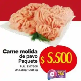 Super Inter Carne Molida de Pavo Paquete oferta