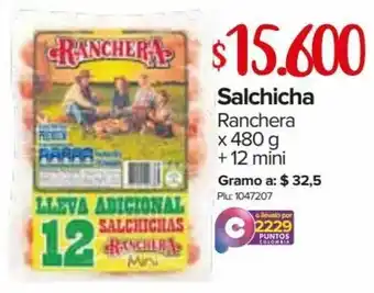 Super Inter Salchicha Ranchera 480g oferta