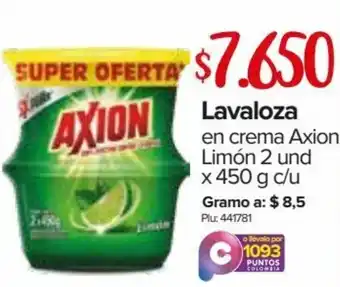 Super Inter Lavaloza en Crema Axion Limón 2x450g oferta