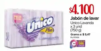 Super Inter Jabón de Lavar Unico Lavanda 3und x 750g oferta