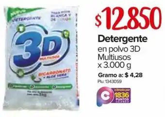 Super Inter Detergente en Polvo 3D Multiusos 3.000g oferta