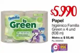 Papel Higiénico Familia Green 4 und