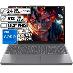Falabella PORTÁTIL SLIM 3 15IRH10 INTEL CORE I7-13620H 24GB RAM 512GB SSD 15.3 FHD WUXGA oferta