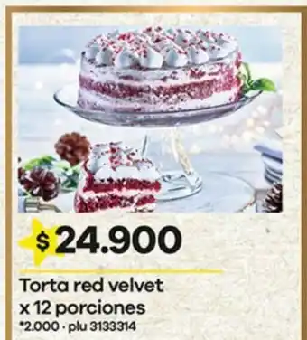 Éxito Torta red velvet x 12 Porciones oferta