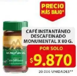Ara Café instantáneo descafeinado monumental oferta